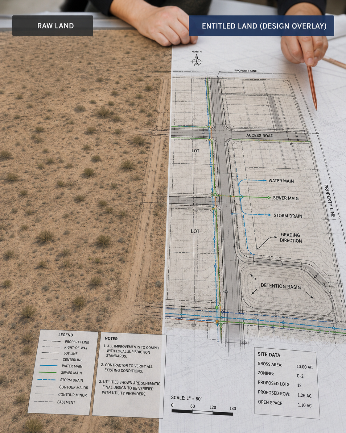 Land feasibility review and development planning
